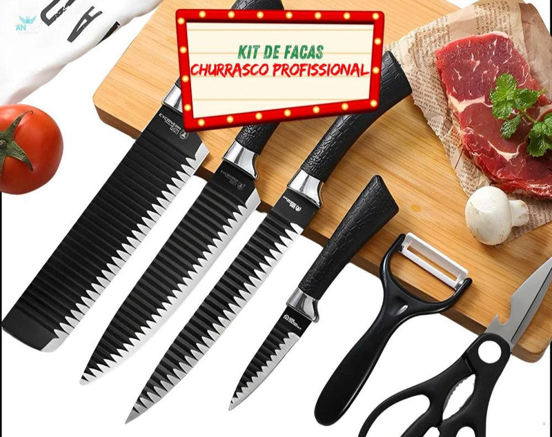 Kit de Facas Churrasco Profissional - Store Now