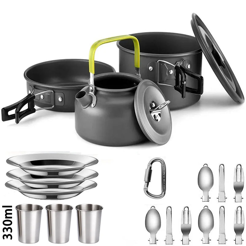 Kit Conjunto de Cozinha para Acampamento