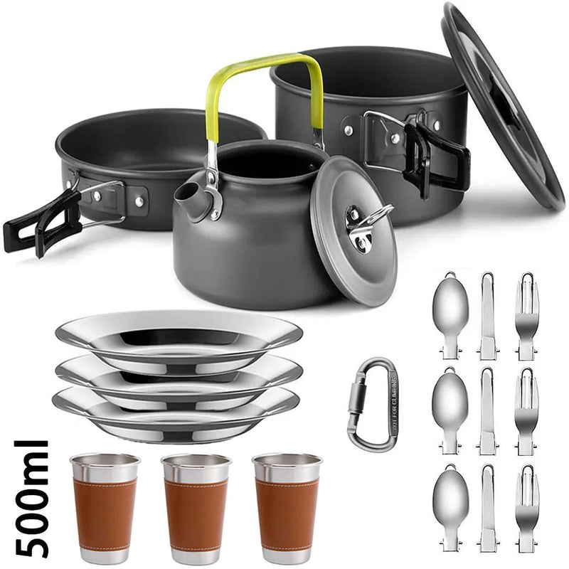 Kit Conjunto de Cozinha para Acampamento