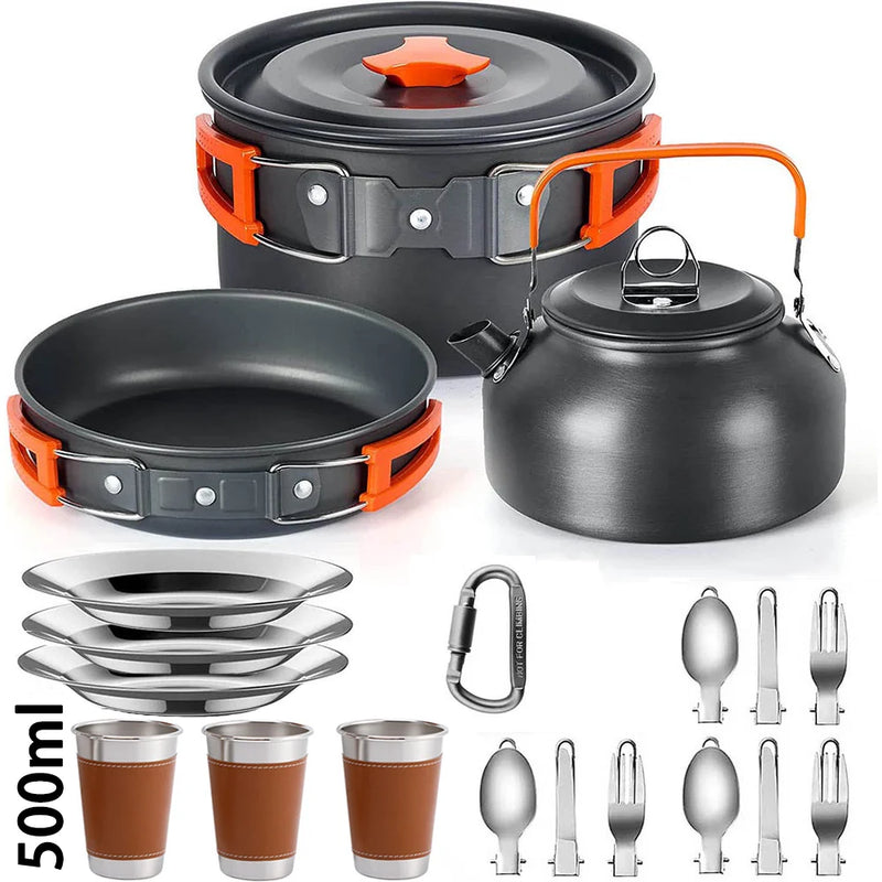 Kit Conjunto de Cozinha para Acampamento